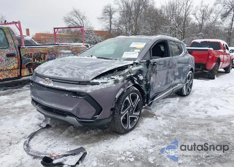 2025 Chevrolet Equinox Ev Lt 2 из США, поврежденный, VIN 3GN7DNRP8SS218898